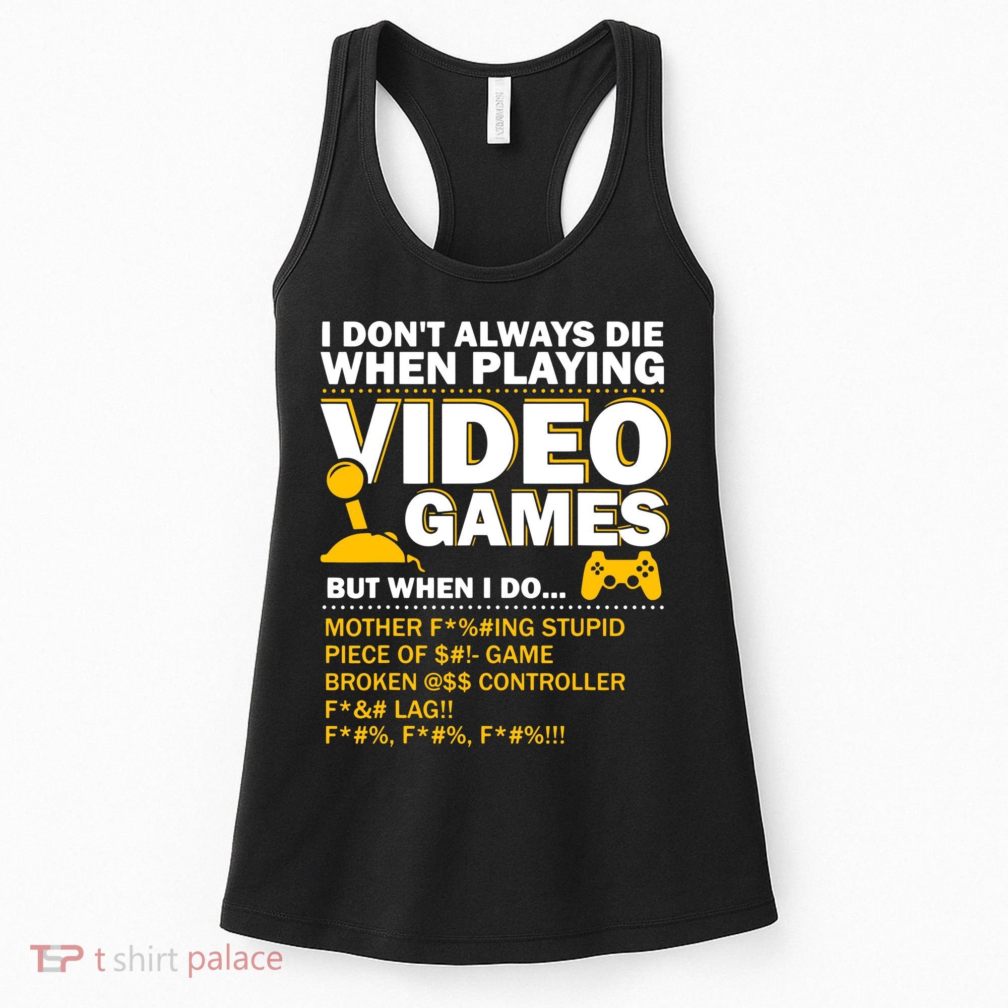 Playing Video Games Gamer Shirt Funny Gaming Console Gamer Women's Tank Top