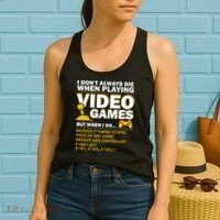 Playing Video Games Gamer Shirt Funny Gaming Console Gamer Women's Tank Top thumb 2