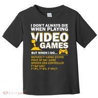 Playing Video Games Gamer Shirt Funny Gaming Console Gamer Toddler T-Shirt thumb 0