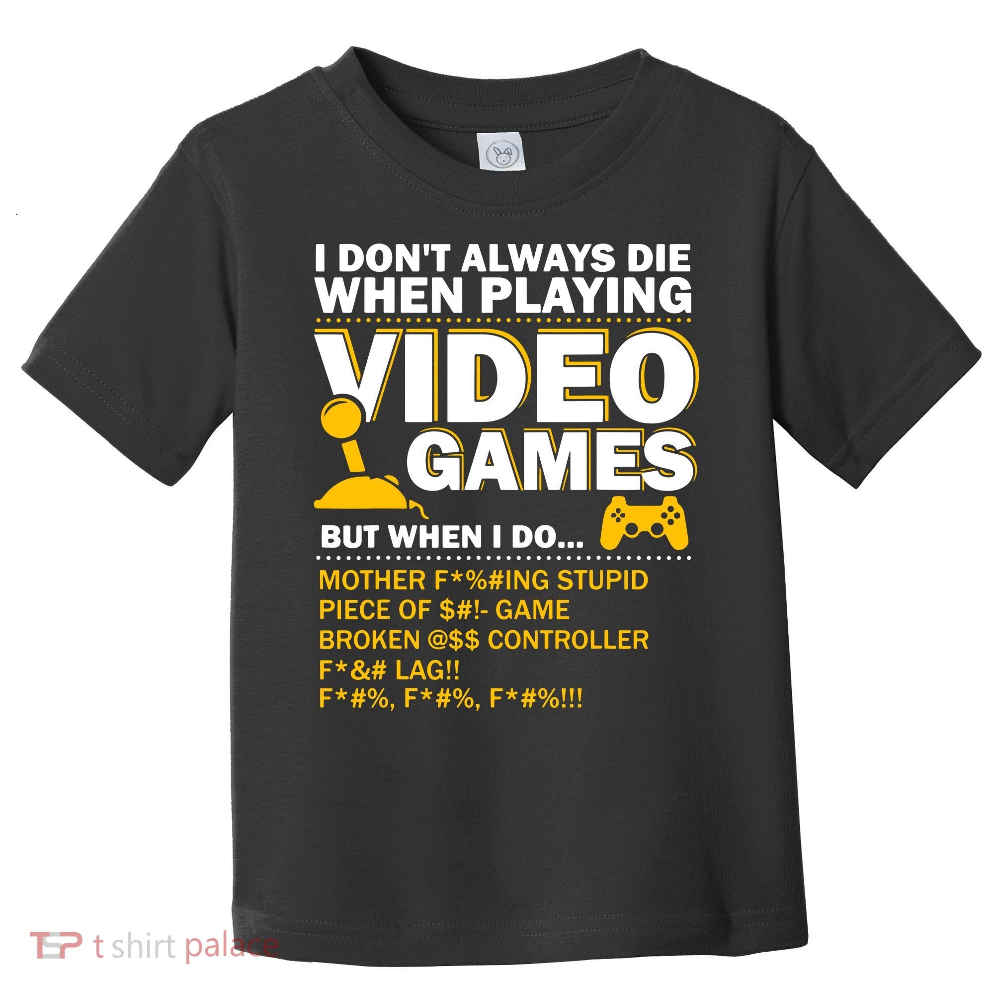 Playing Video Games Gamer Shirt Funny Gaming Console Gamer Toddler T-Shirt