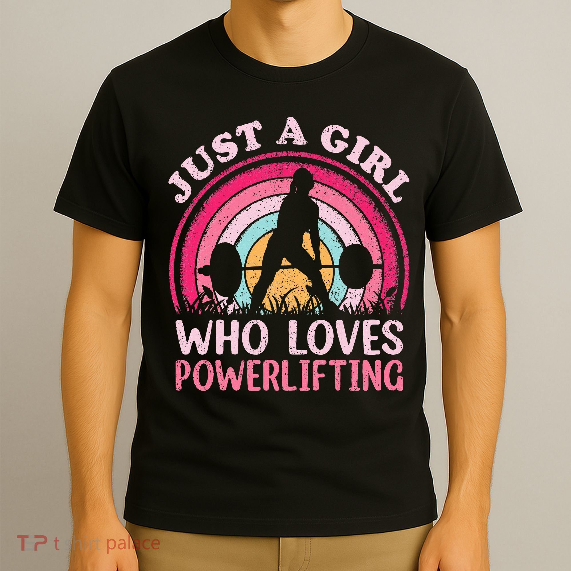 Powerlifting Vintage Just A Girl Who Loves Powerlifting T-Shirt