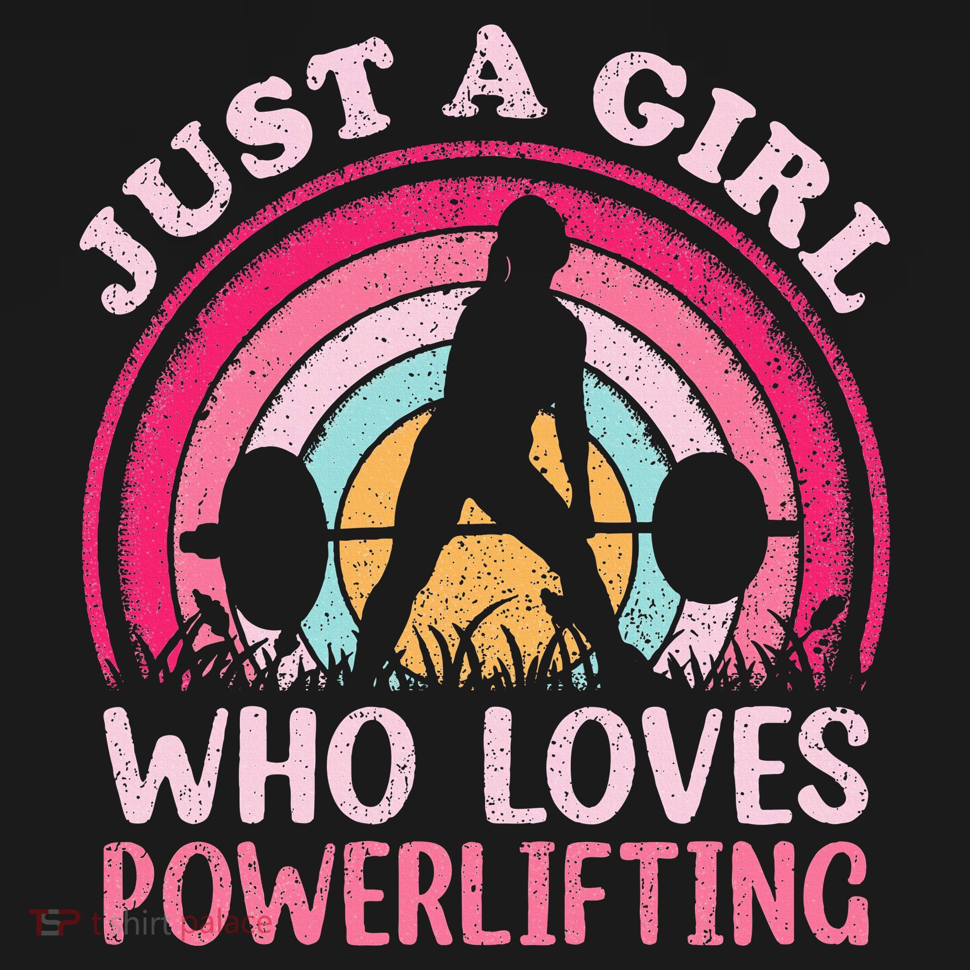 Powerlifting Vintage Just A Girl Who Loves Powerlifting T-Shirt