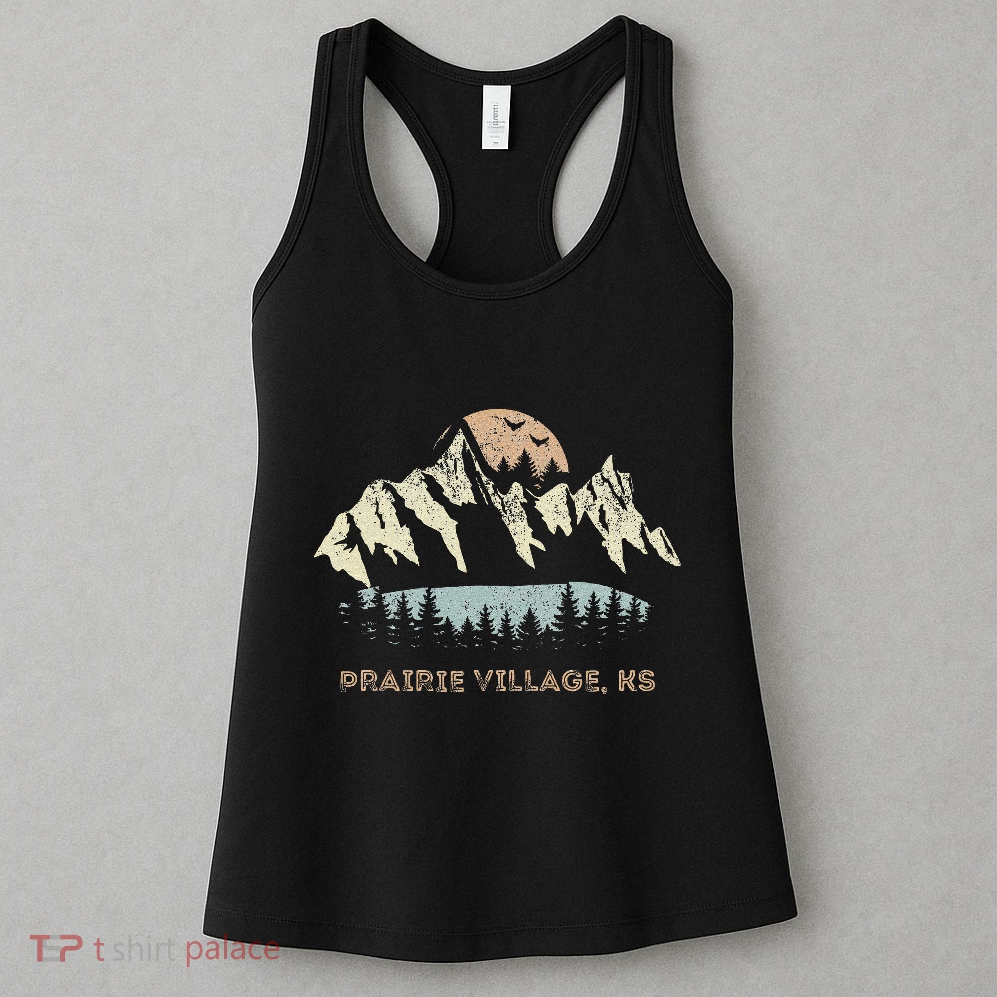 Prairie Village Kansas Mountain Sunset Sunrise Ks Women's Tank Top