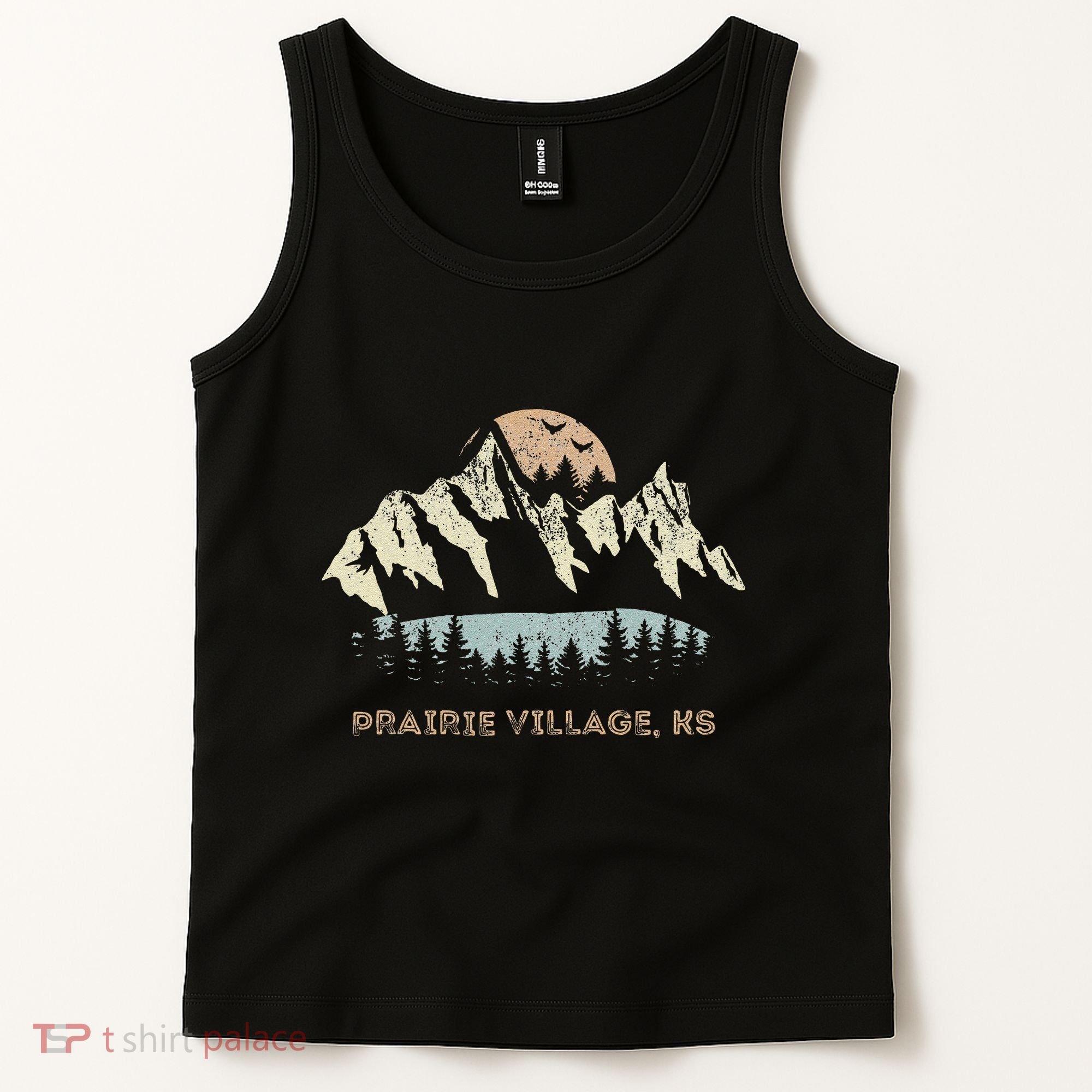 Prairie Village Kansas Mountain Sunset Sunrise Ks Tank Top