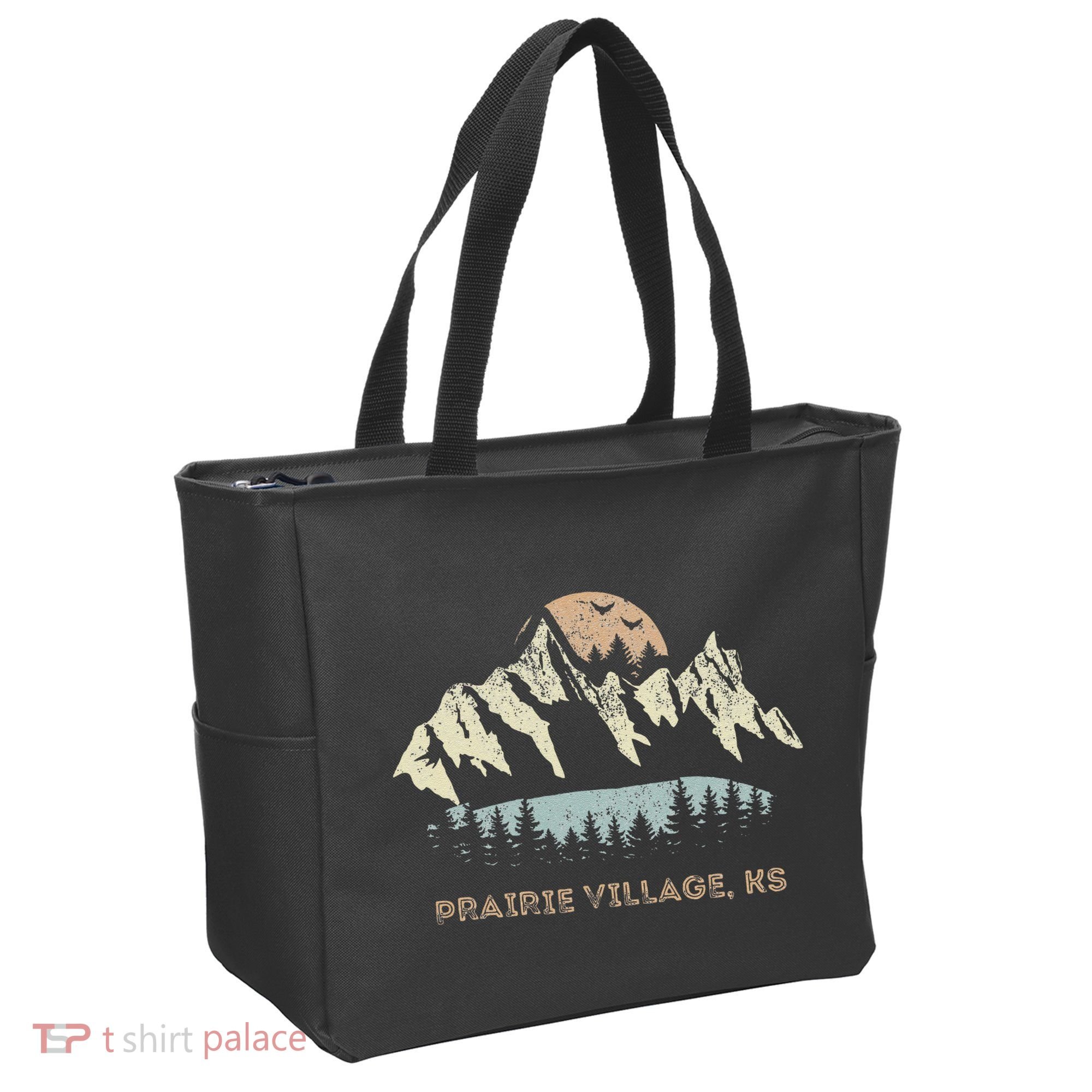 Prairie Village Kansas Mountain Sunset Sunrise Ks Tote Bag