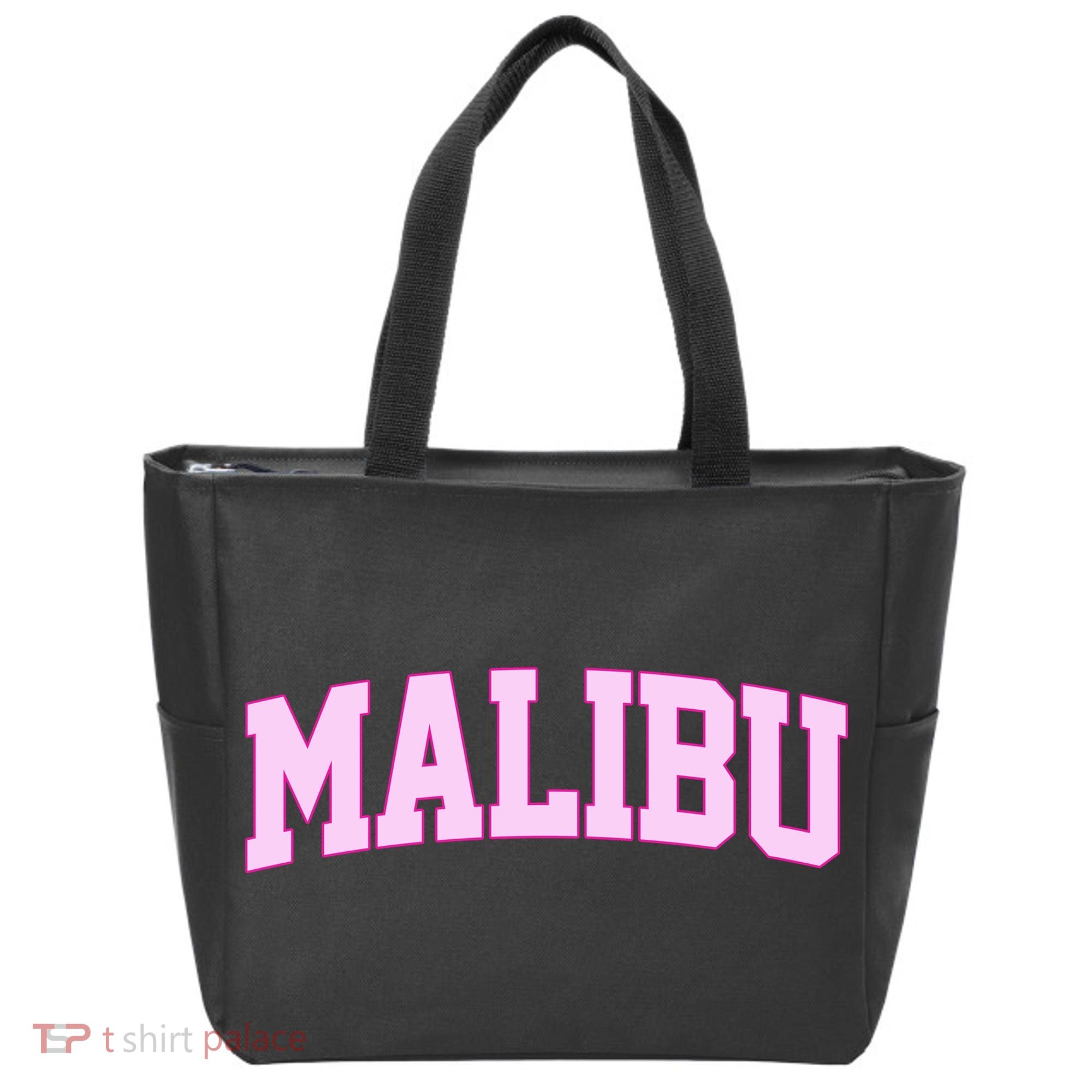 Preppy Varsity Malibu California Tote Bag