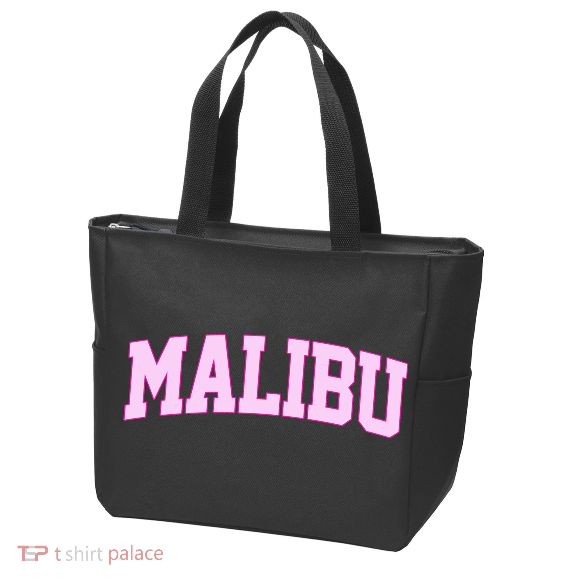 Preppy Varsity Malibu California Tote Bag