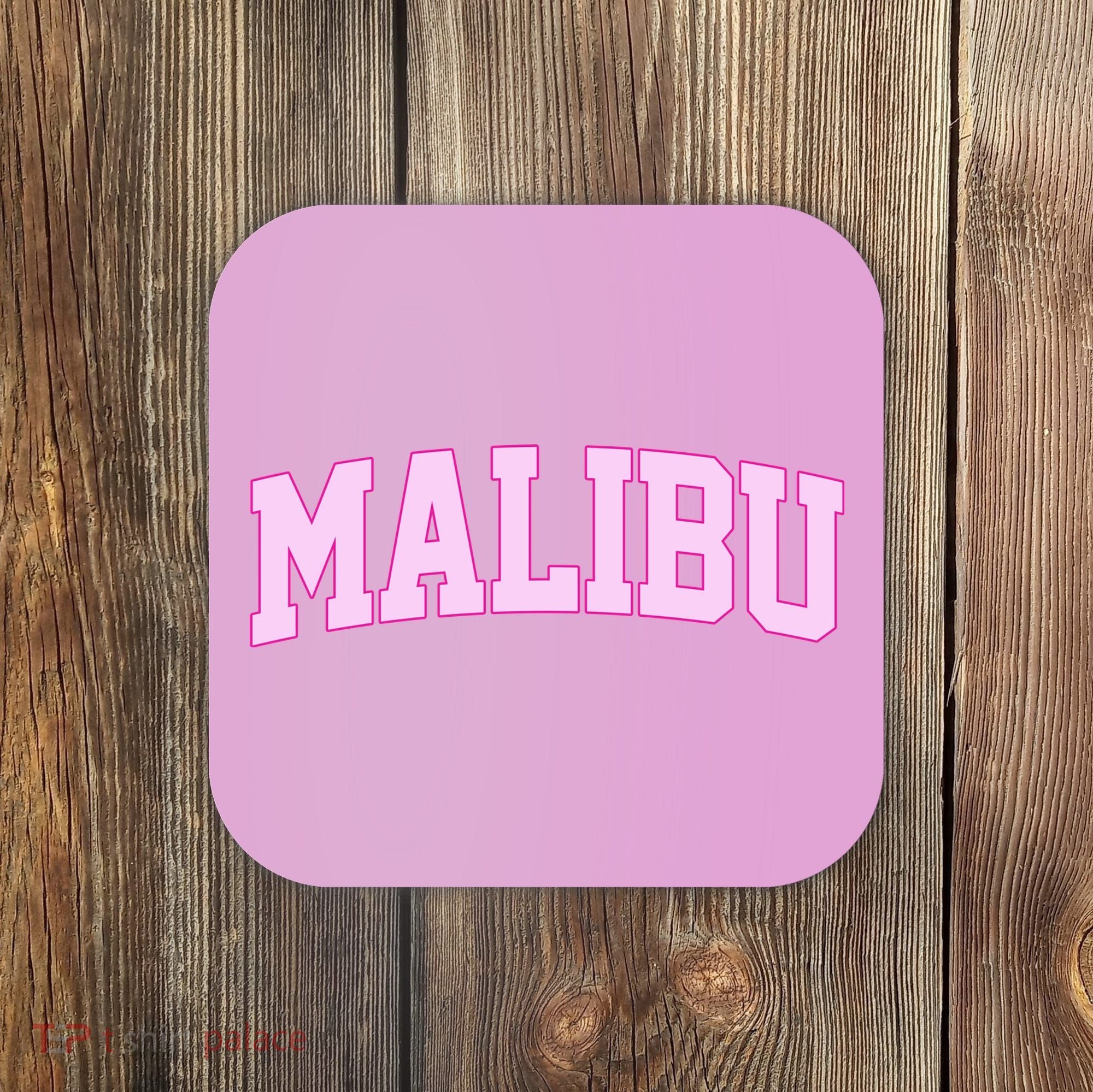 Preppy Varsity Malibu California Coaster