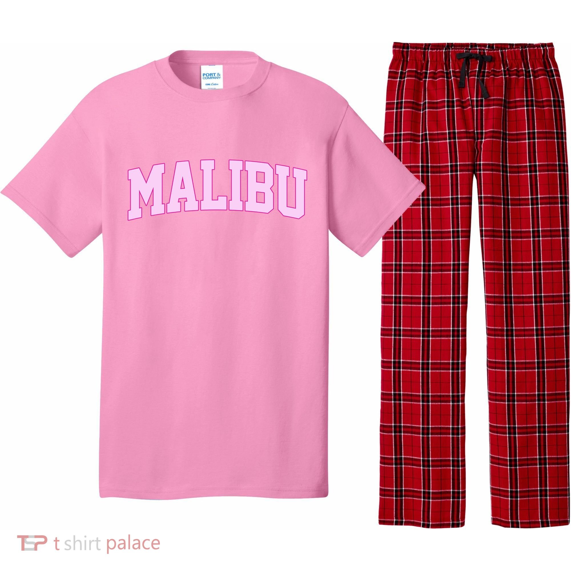 Preppy Varsity Malibu California Pajama Set