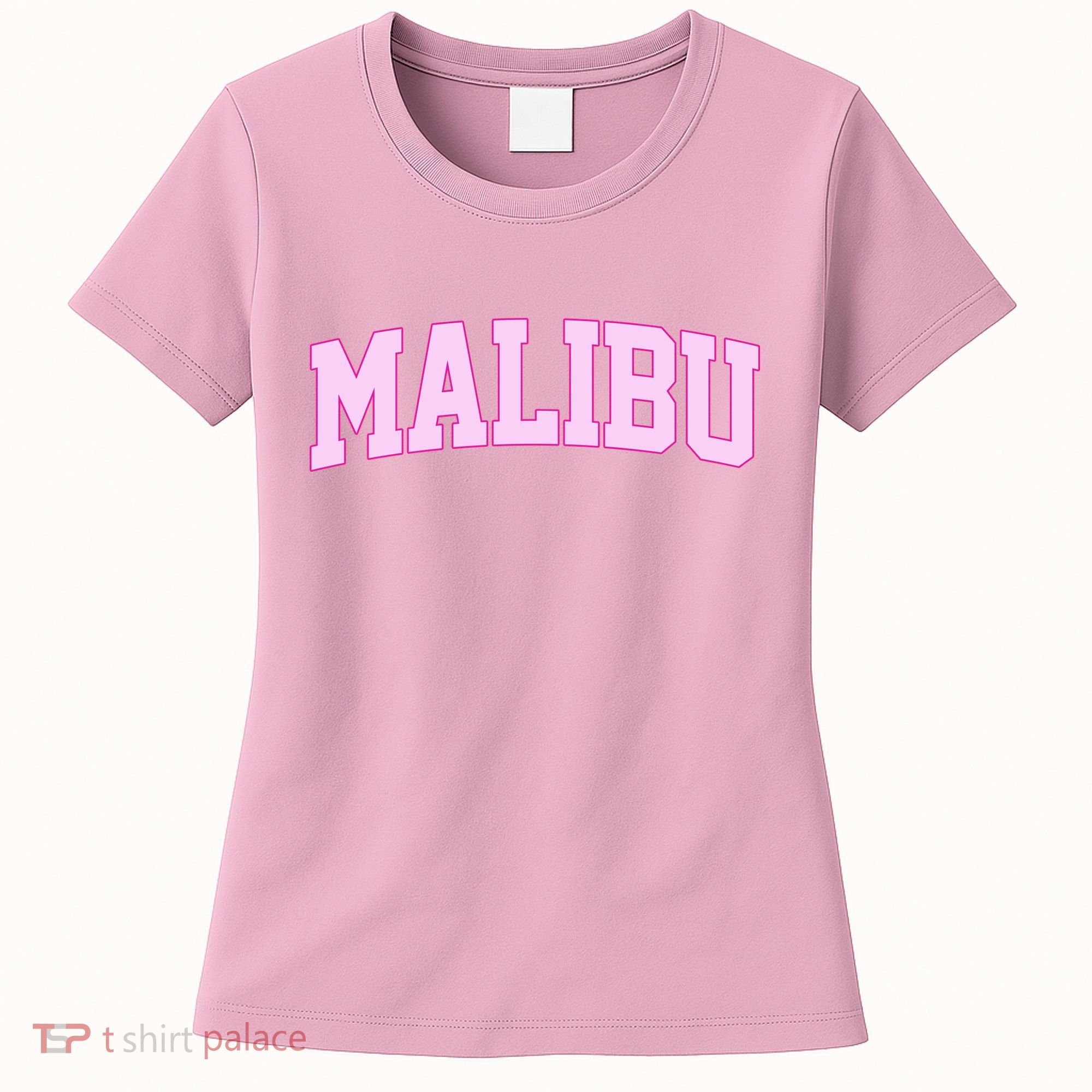 Preppy Varsity Malibu California Women's T-Shirt