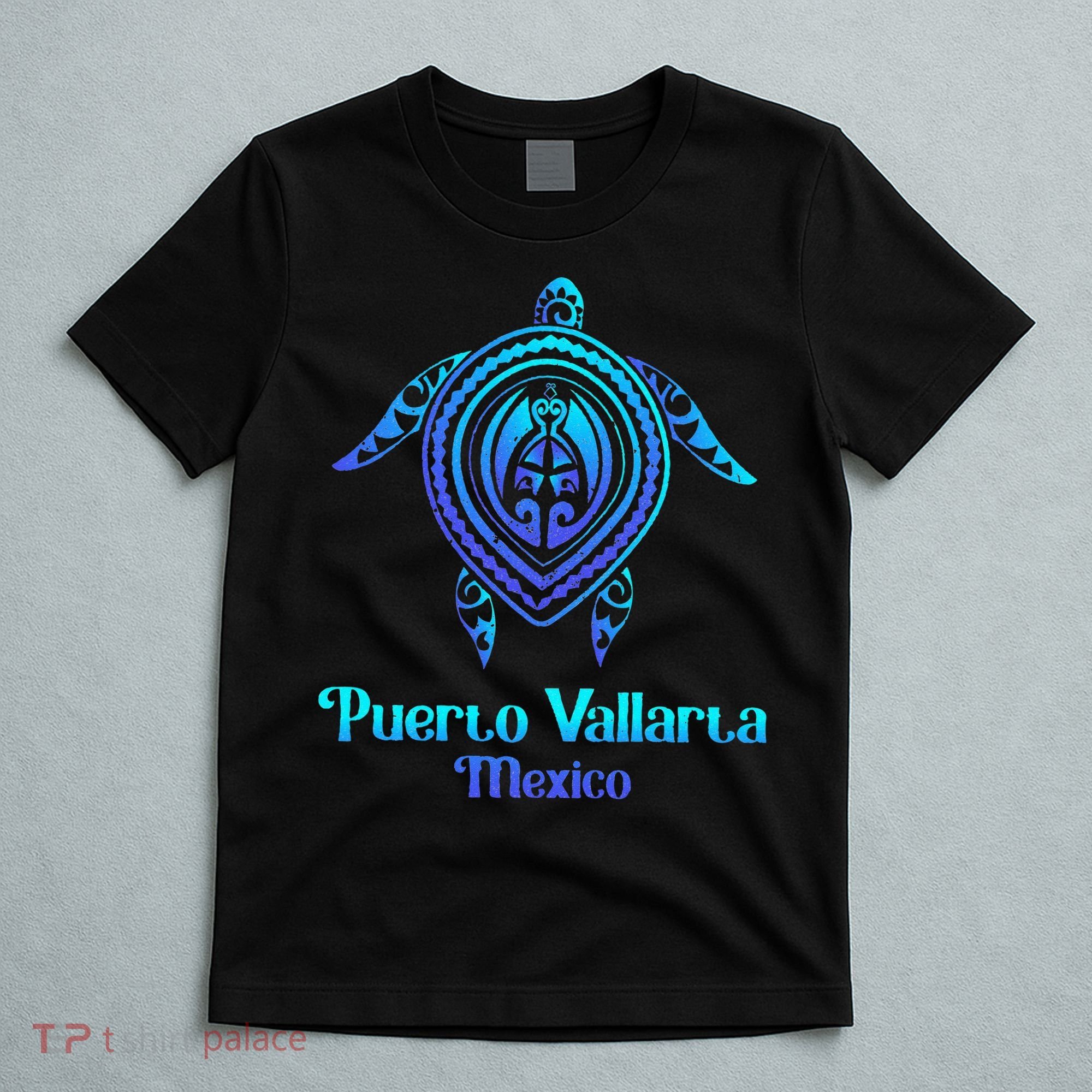 Puerto Vallarta Mexico Souvenirs Tropical Blue Sea Turtle T-Shirt