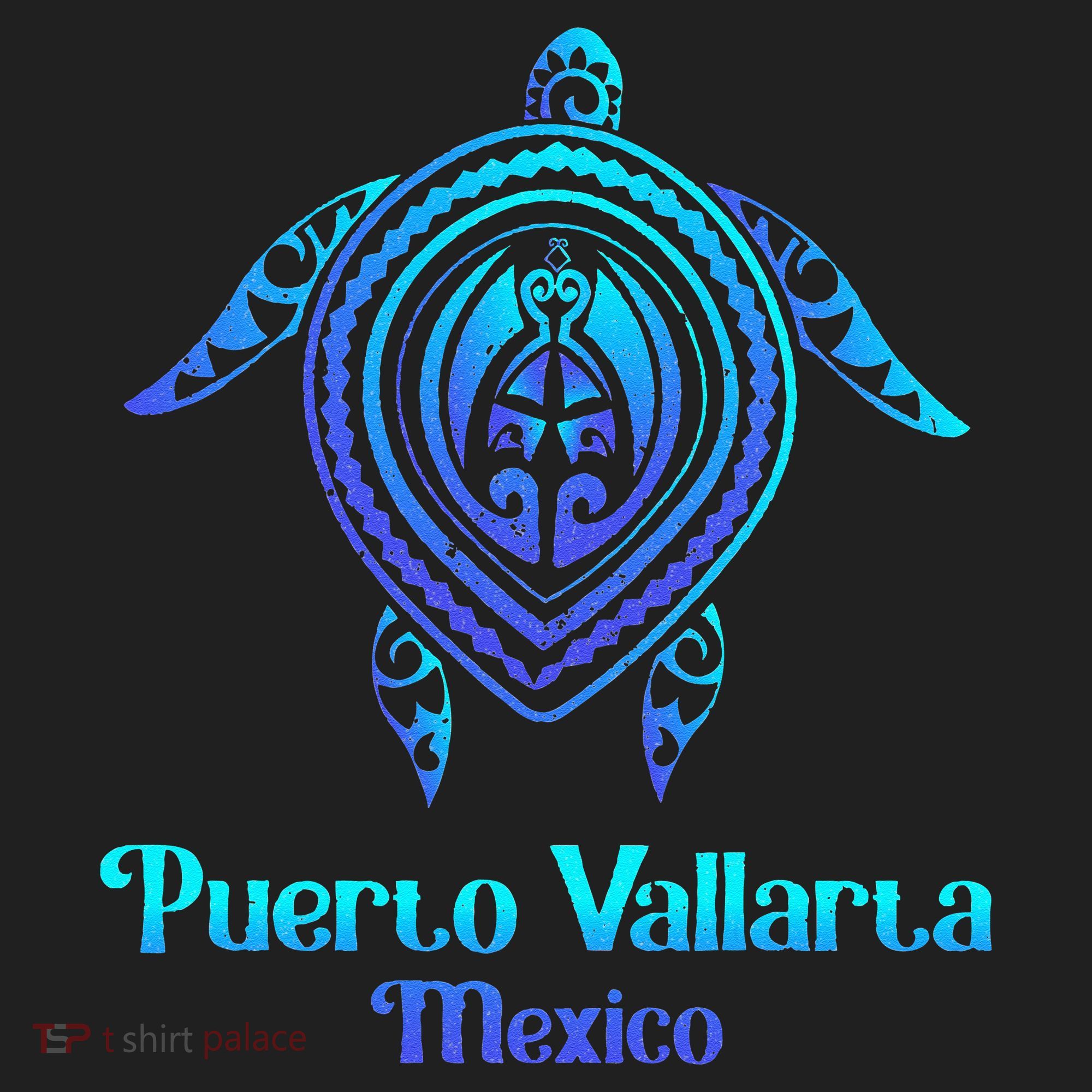 Puerto Vallarta Mexico Souvenirs Tropical Blue Sea Turtle Beanie