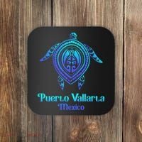 Puerto Vallarta Mexico Souvenirs Tropical Blue Sea Turtle Coaster thumb 0