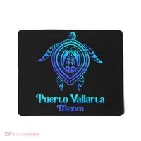 Puerto Vallarta Mexico Souvenirs Tropical Blue Sea Turtle Mousepad thumb 0
