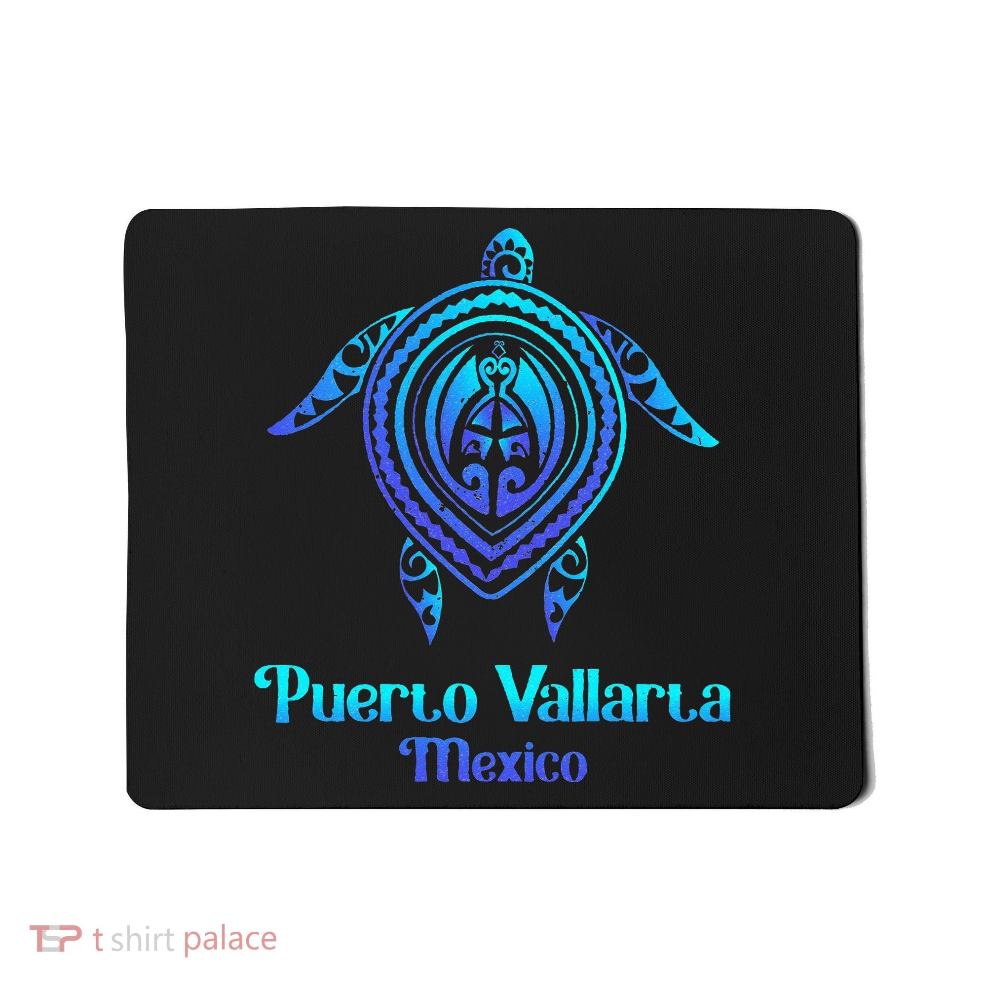 Puerto Vallarta Mexico Souvenirs Tropical Blue Sea Turtle Mousepad