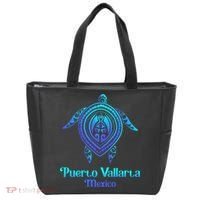 Puerto Vallarta Mexico Souvenirs Tropical Blue Sea Turtle Tote Bag thumb 0