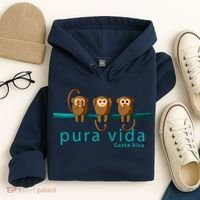 Pura Vida Monkeys Costa Rica Hoodie thumb 4