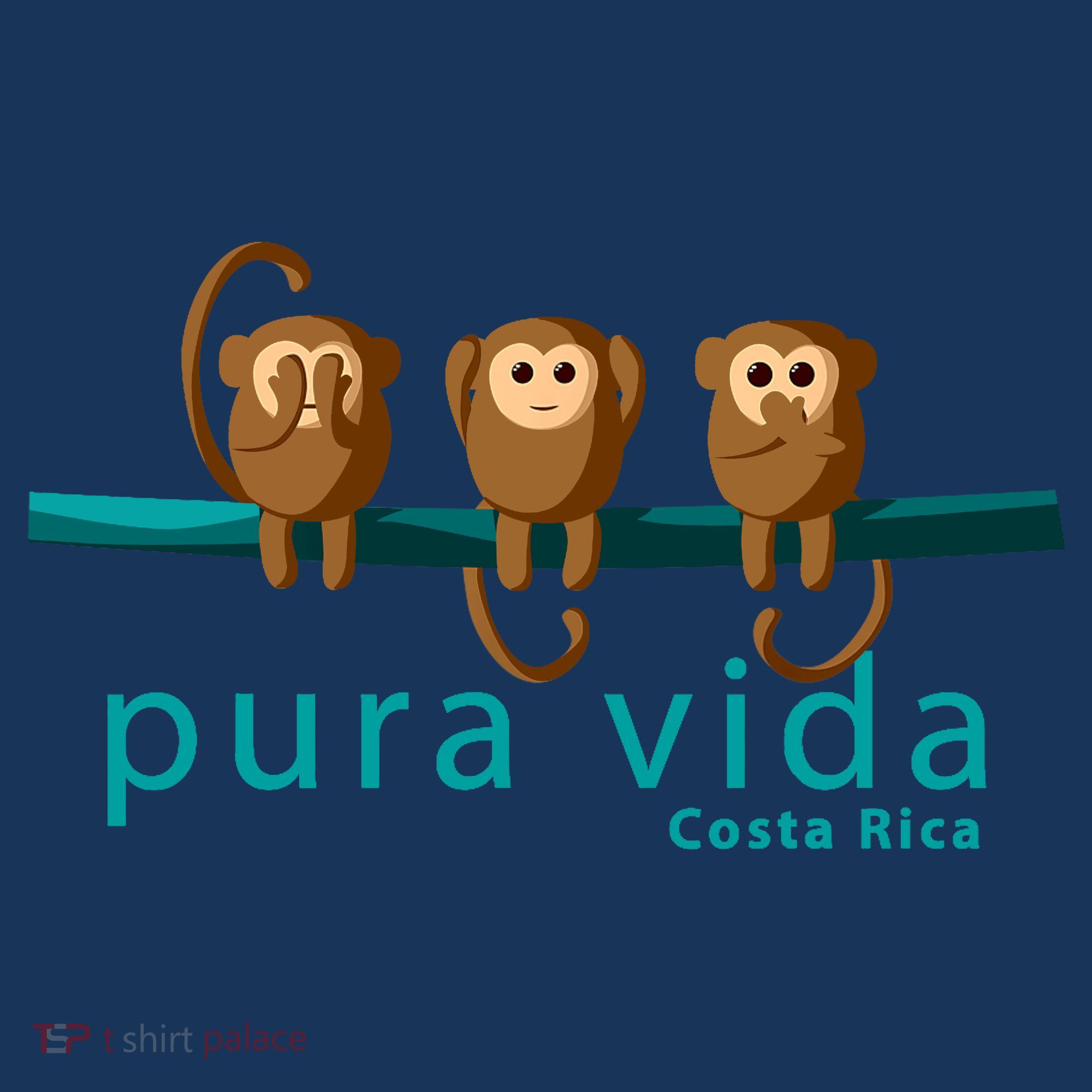 Pura Vida Monkeys Costa Rica Hoodie