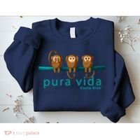 Pura Vida Monkeys Costa Rica Sweatshirt thumb 2