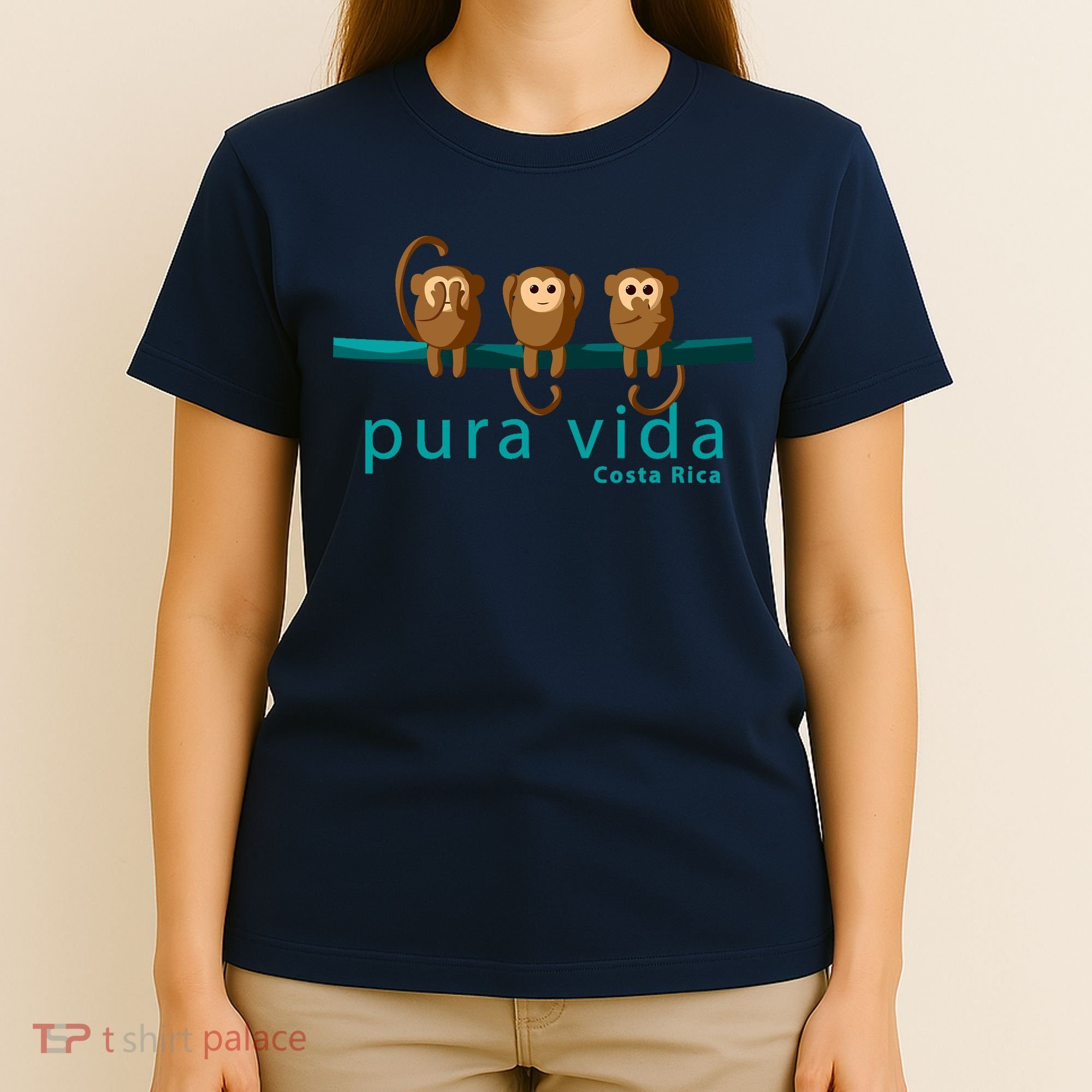 Pura Vida Monkeys Costa Rica T-Shirt