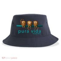 Pura Vida Monkeys Costa Rica Sustainable Bucket Hat thumb 0
