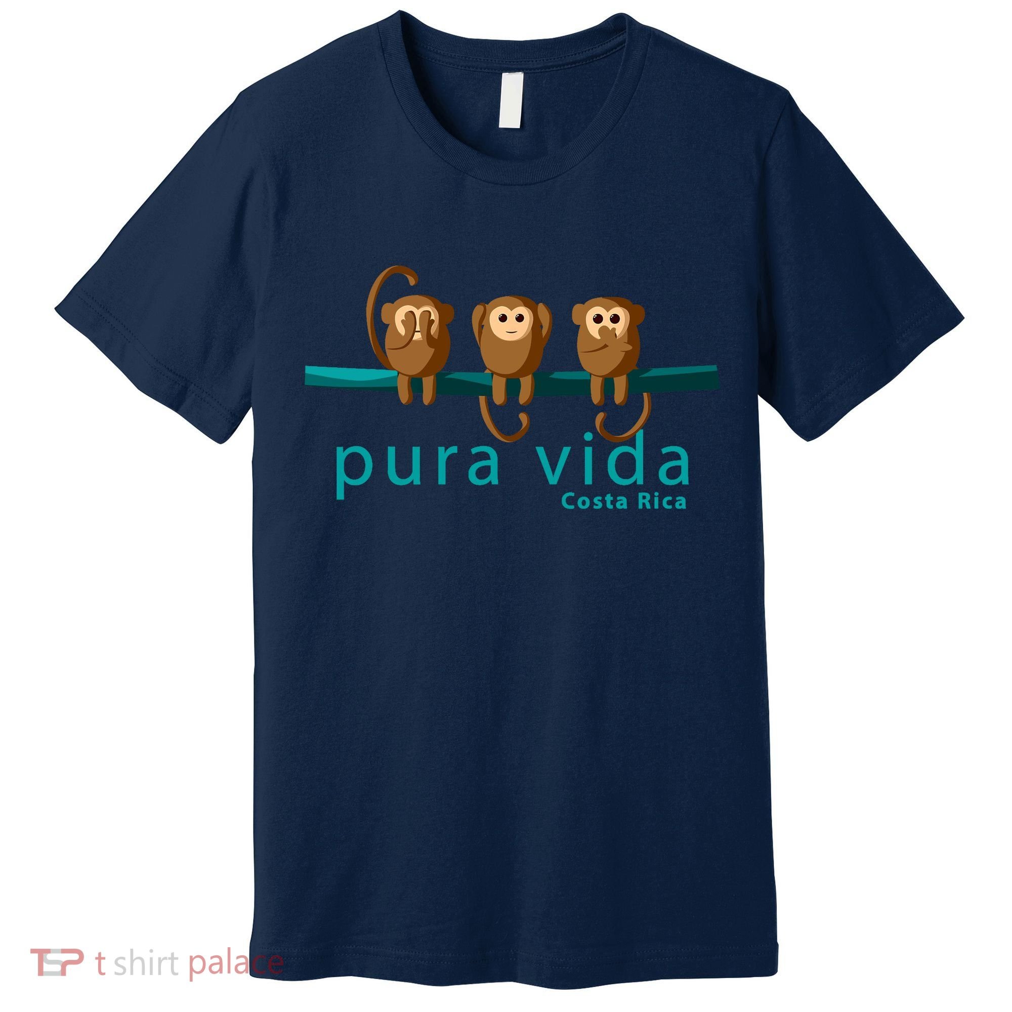 Pura Vida Monkeys Costa Rica Premium T-Shirt