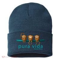 Pura Vida Monkeys Costa Rica Sustainable Knit Beanie thumb 0