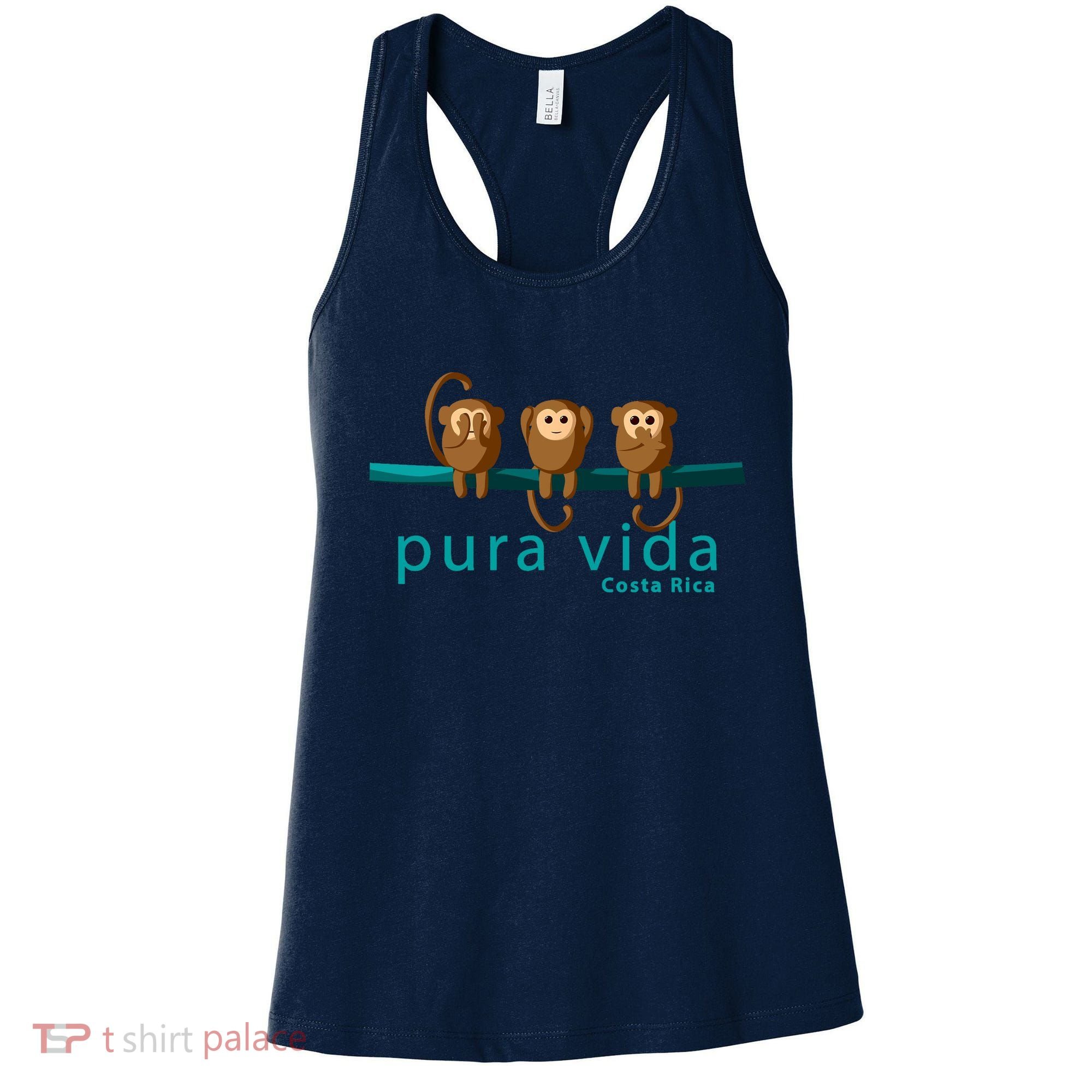 Pura Vida Monkeys Costa Rica Women's Tank Top