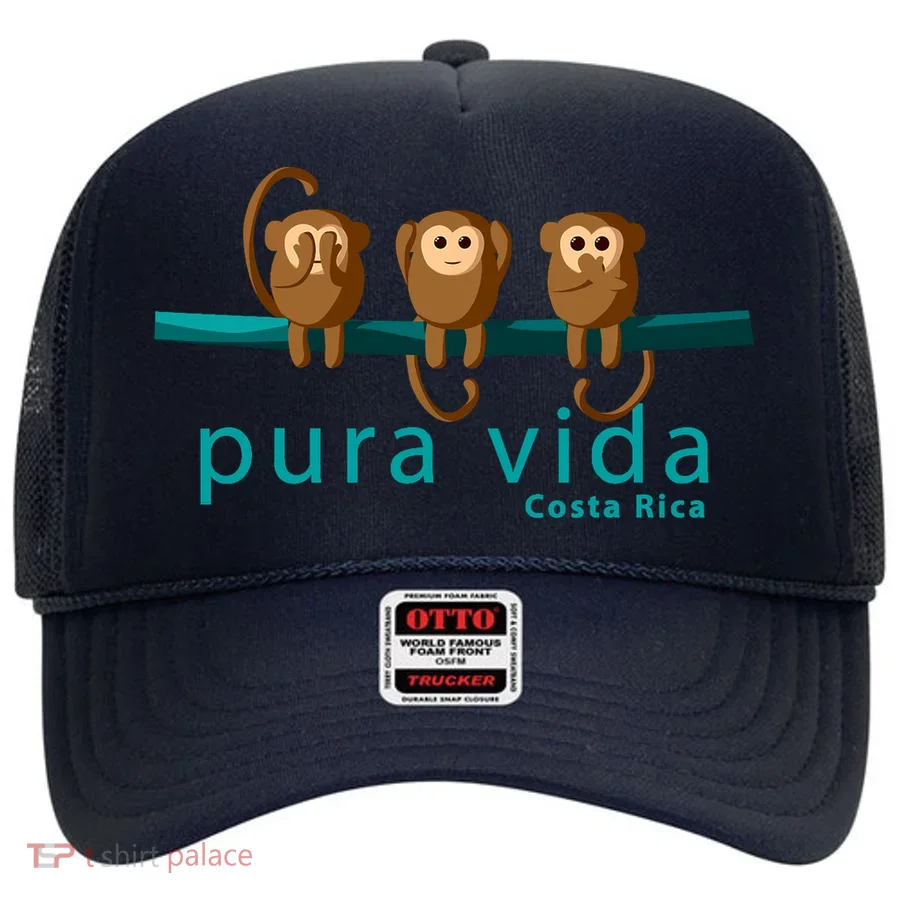 Pura Vida Monkeys Costa Rica Hat