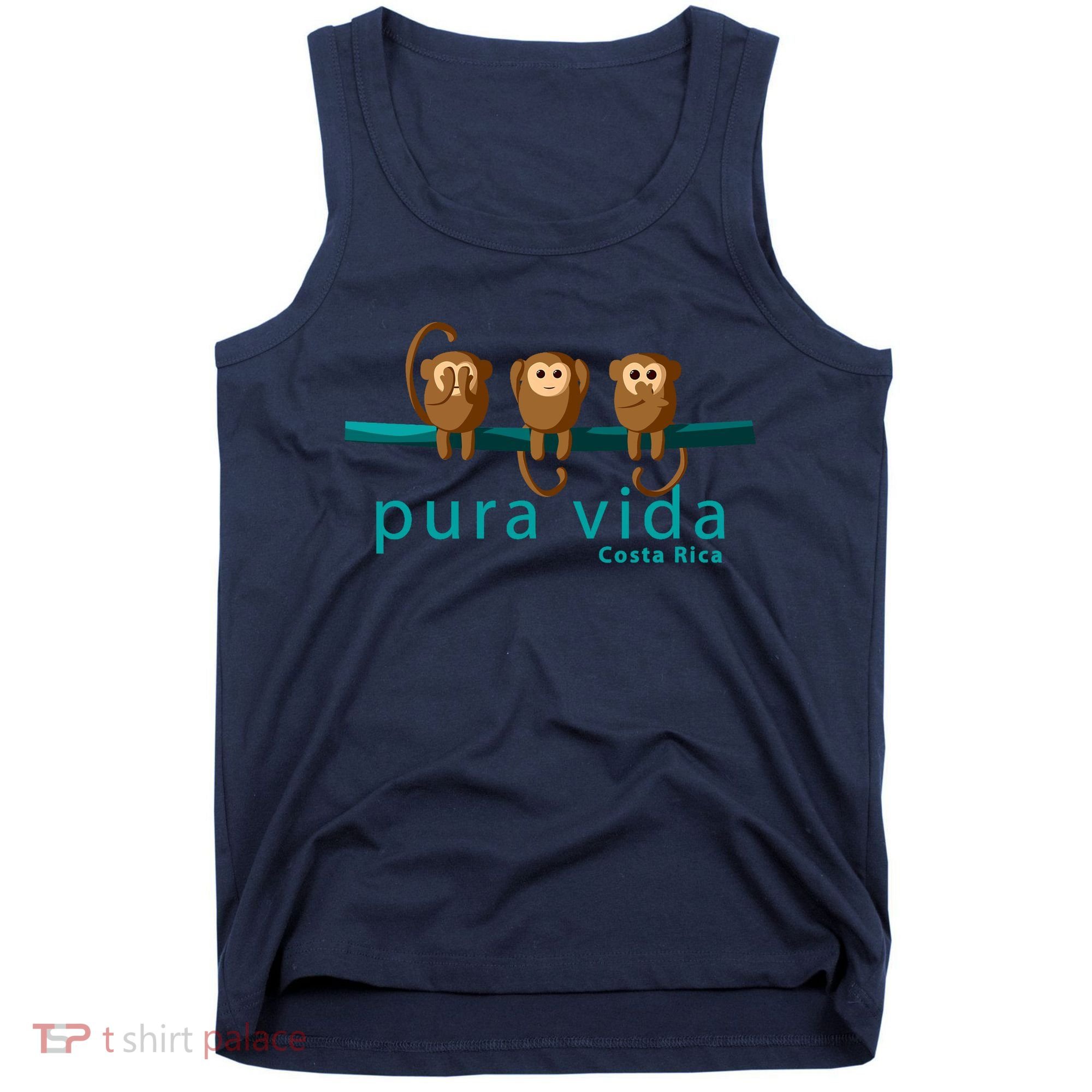 Pura Vida Monkeys Costa Rica Tank Top