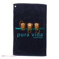 Pura Vida Monkeys Costa Rica Golf Towel thumb 0