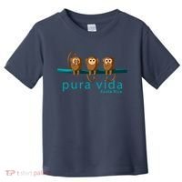 Pura Vida Monkeys Costa Rica Toddler T-Shirt thumb 0