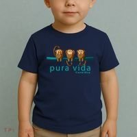 Pura Vida Monkeys Costa Rica Toddler T-Shirt thumb 2