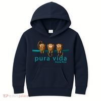 Pura Vida Monkeys Costa Rica Kids Hoodie thumb 0