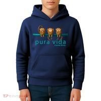 Pura Vida Monkeys Costa Rica Kids Hoodie thumb 4