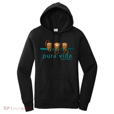 Pura Vida Monkeys Costa Rica Gift Women's Hoodie
