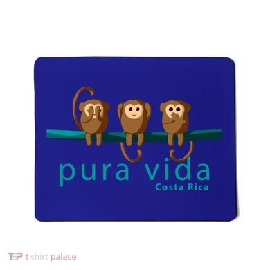 Pura Vida Monkeys Costa Rica Gift Mousepad