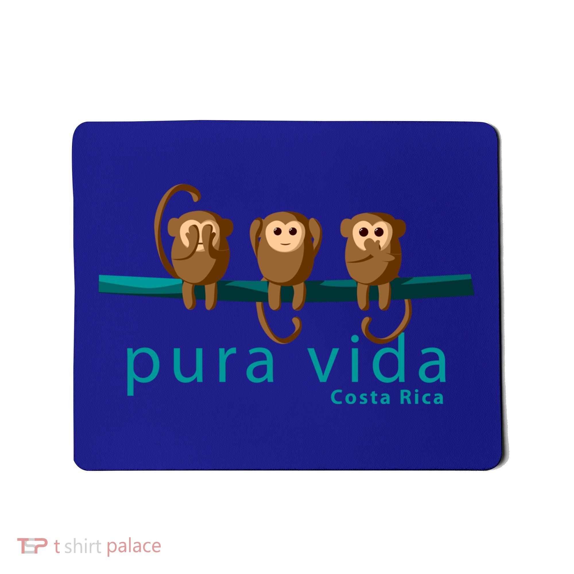 Pura Vida Monkeys Costa Rica Gift Mousepad