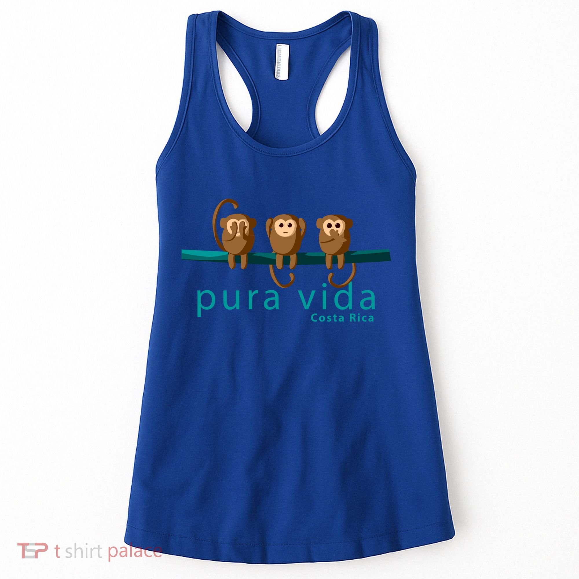 Pura Vida Monkeys Costa Rica Gift Women's Tank Top
