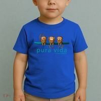 Pura Vida Monkeys Costa Rica Gift Toddler T-Shirt thumb 2