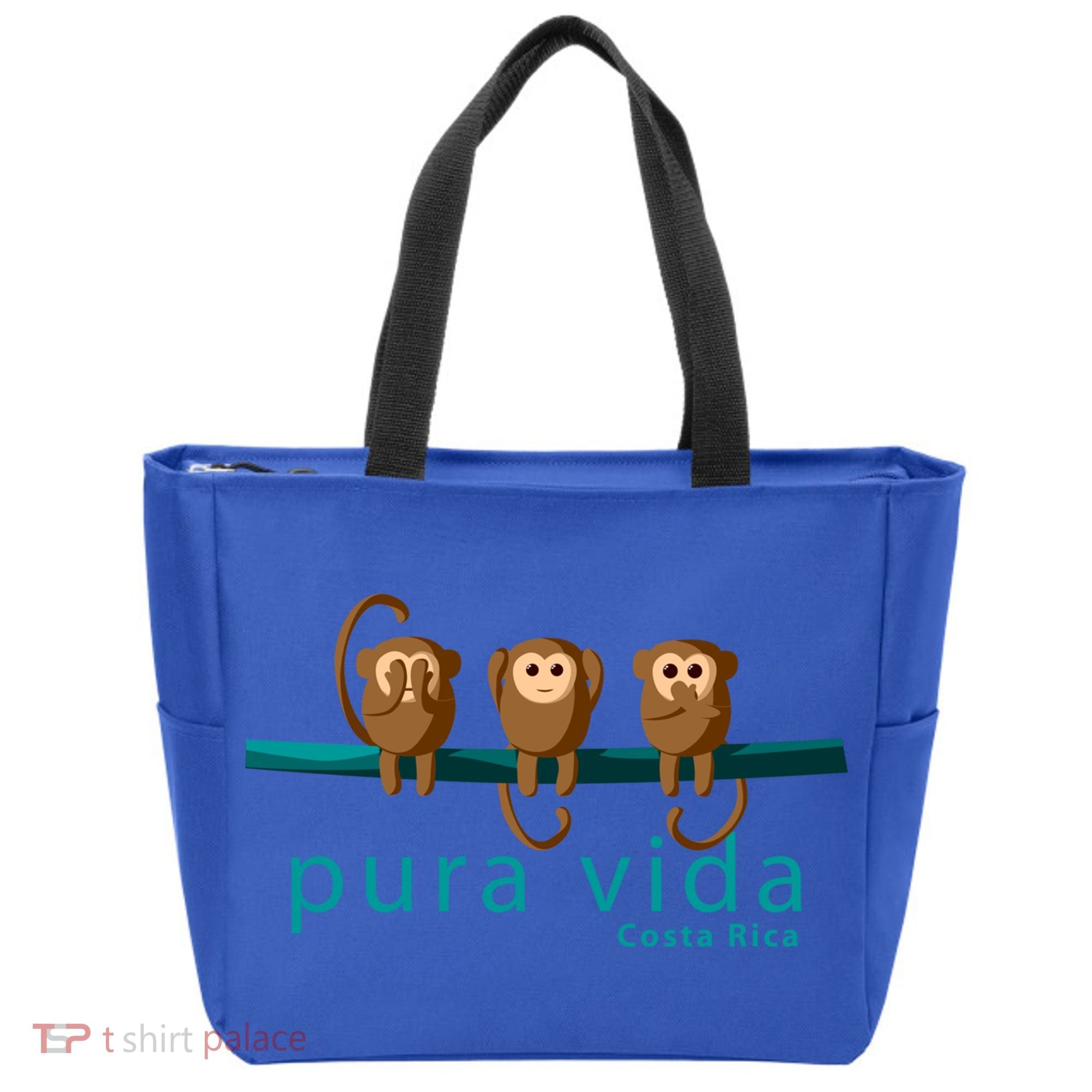 Pura Vida Monkeys Costa Rica Gift Tote Bag