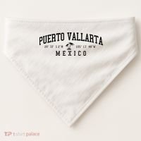Puerto Vallarta Mexico Beach USA-Made Doggie Bandana thumb 0