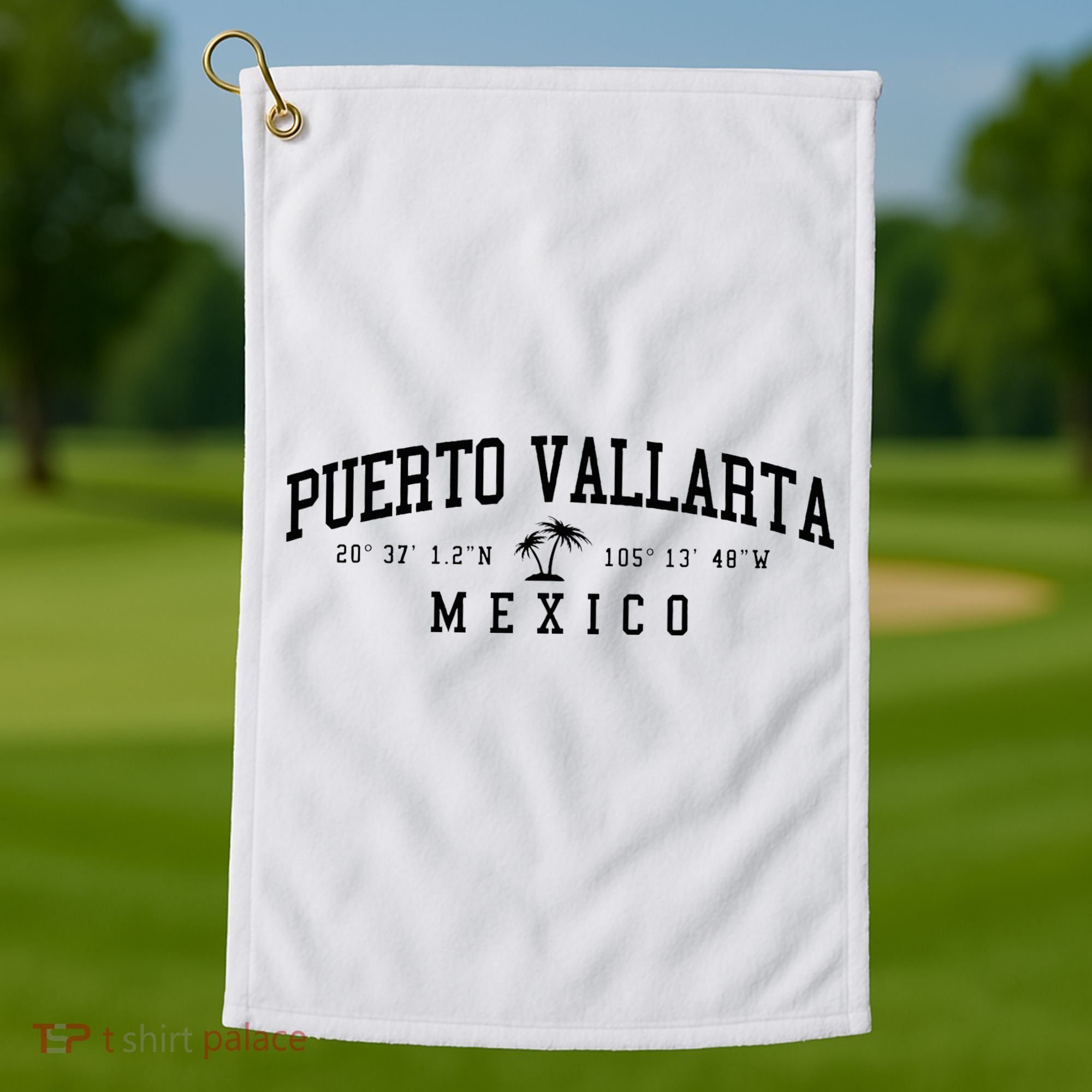Puerto Vallarta Mexico Beach Golf Towel