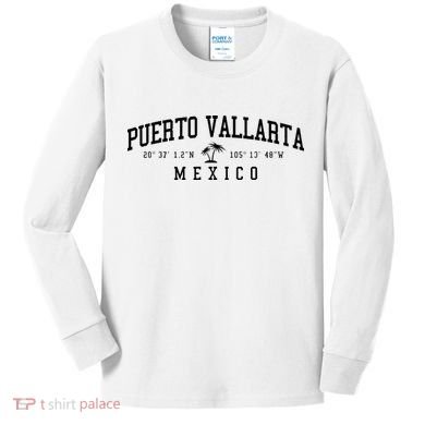 Puerto Vallarta Mexico Beach Kids Long Sleeve Shirt