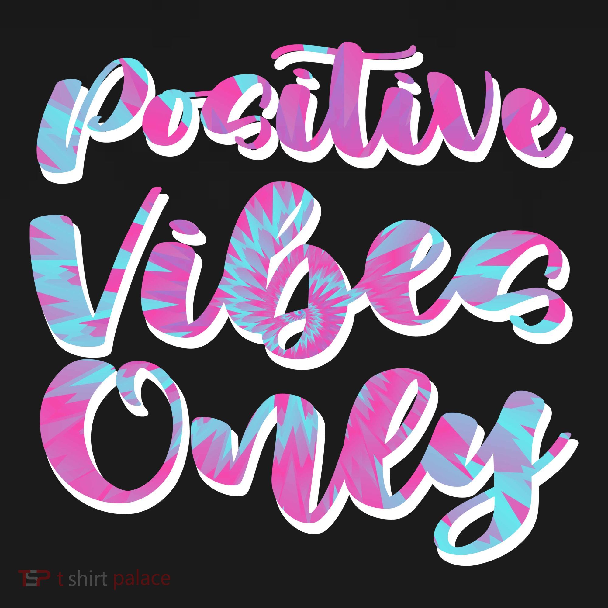 Positive Vibes Only Fun Quote Coaster