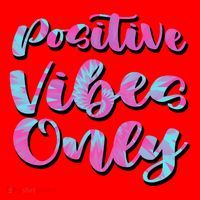 Positive Vibes Only Fun Quote Santa Hat thumb 1