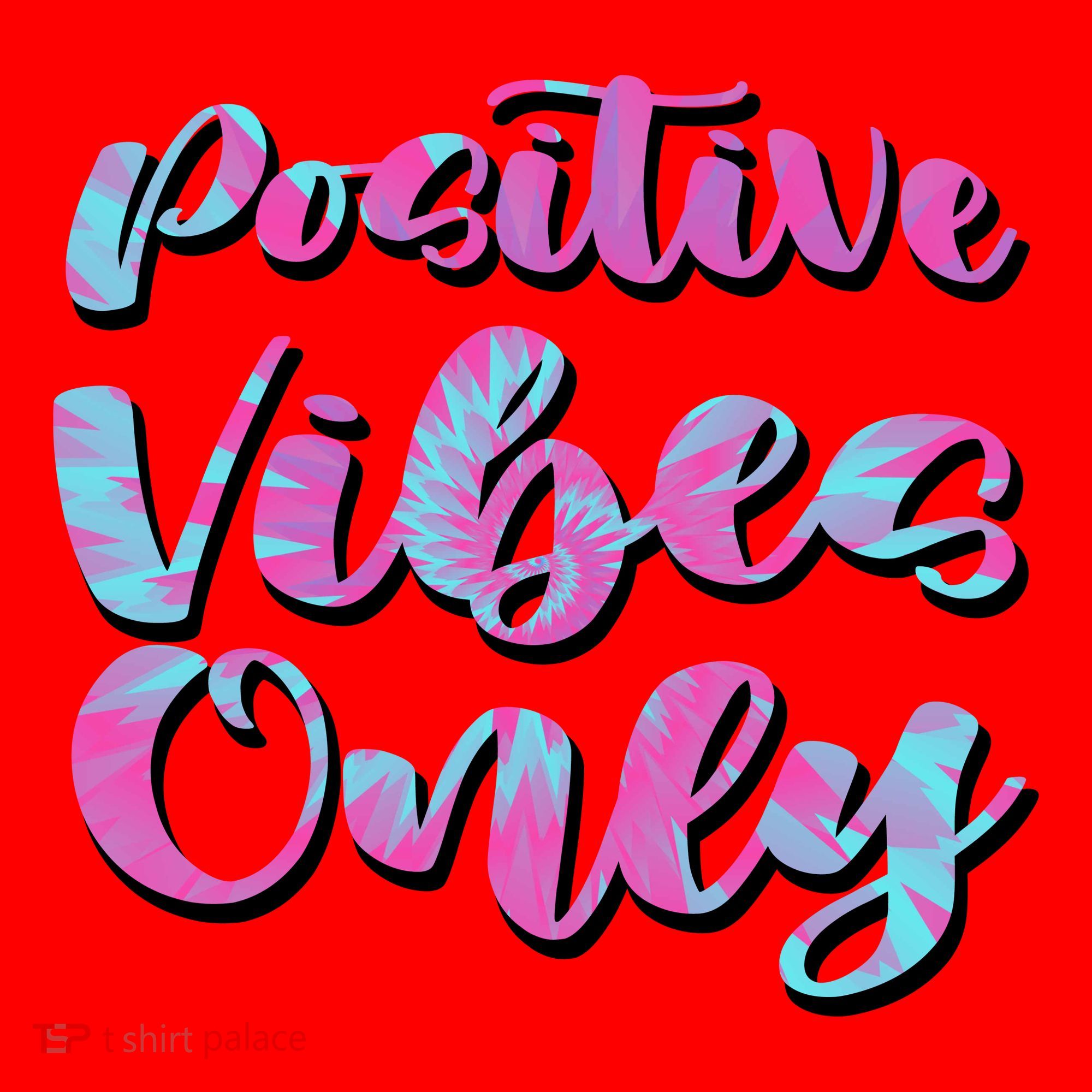 Positive Vibes Only Fun Quote Santa Hat