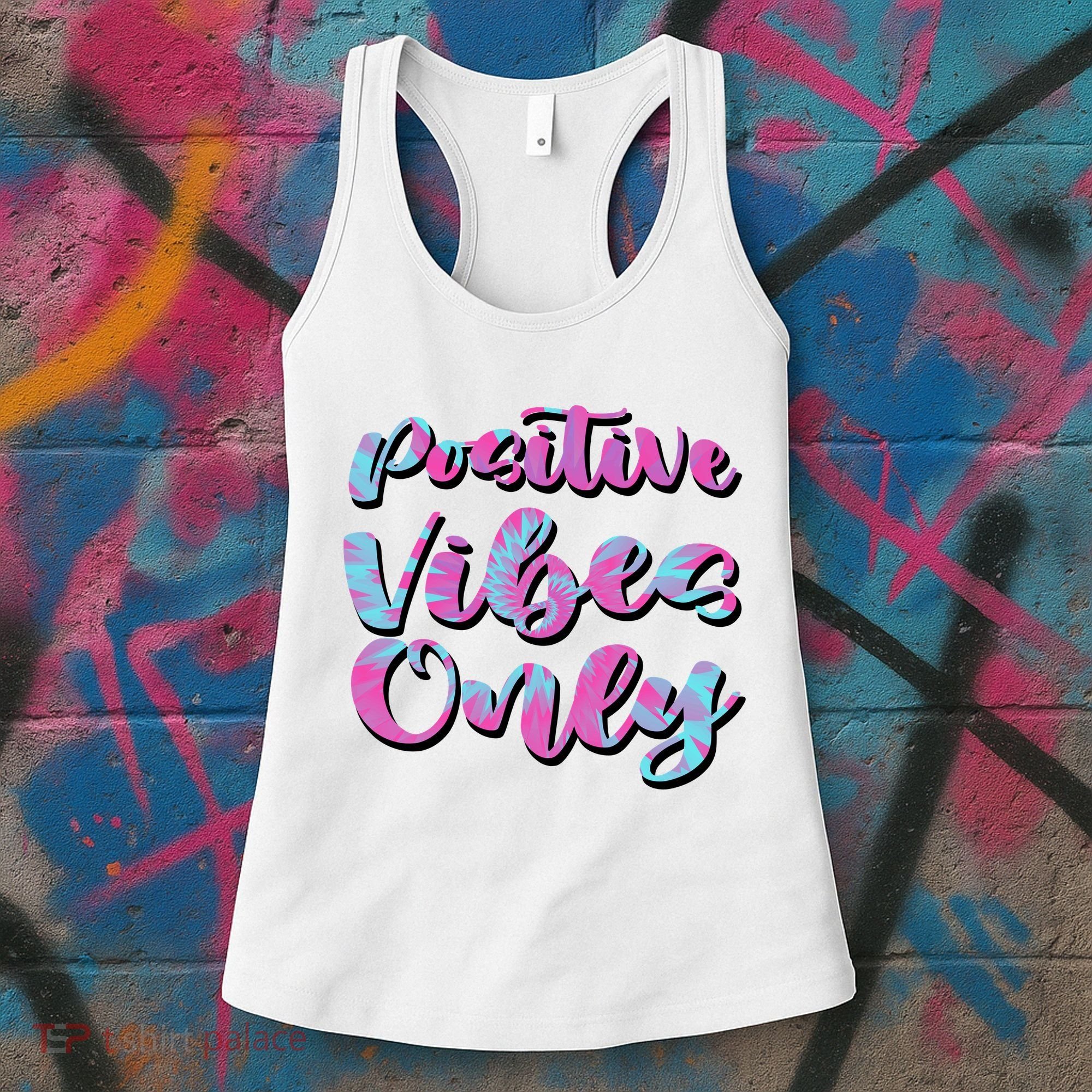 Positive Vibes Only Fun Quote Women's Tank Top