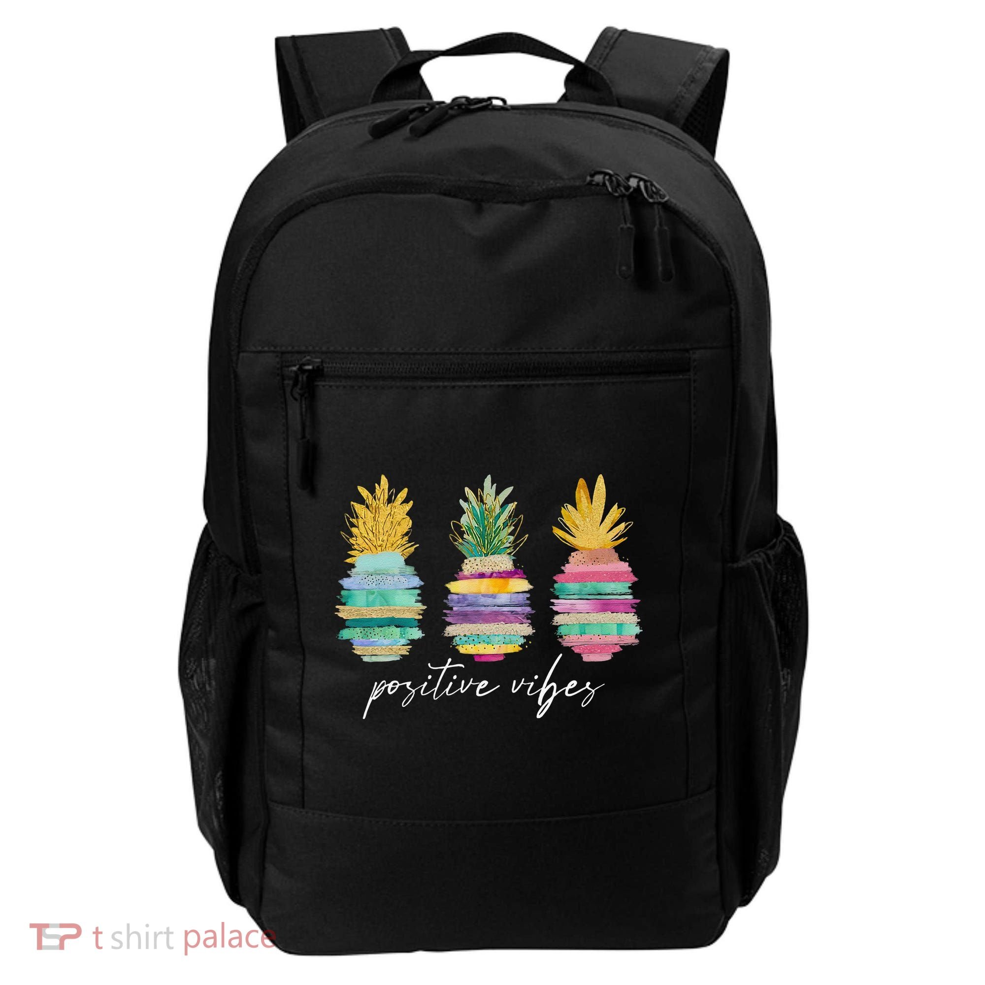 Positive Vibe Pineapple Transfer Day Infertility Ivf Mom Dad Backpack