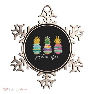 Positive Vibe Pineapple Transfer Day Infertility Ivf Mom Dad Ornament